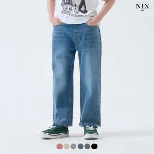 [NIXKIDS]유니) BK톤/M톤/ICE 워싱 데님 코튼 풀밴딩 와이드 (LKTSCDW771M)