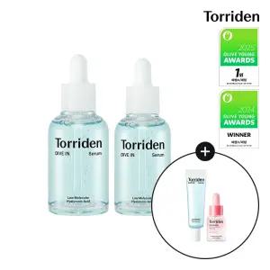[SET] 토리든 다이브인 저분자 히알루론산 세럼 50ml+40ml (+다이브인 세럼 20ml+모공앰플 10ml)