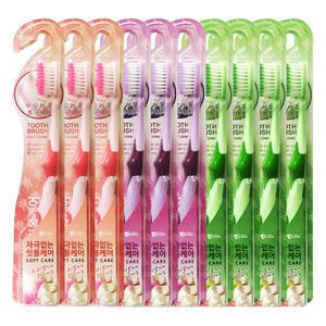 보성 잇몸토탈케어 저자극 초극세모 칫솔 10개 시린이 미세모 탄력모