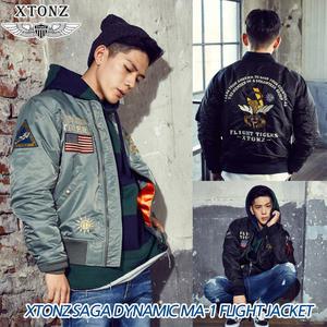 봄가을 XTONZ 사가 다이나믹 MA-1 플라이트 항공점퍼