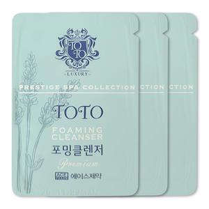 토토 프리미엄 포밍 클렌저 3ml x 1000개 일회용 폼클렌징 여행용 휴대용 세면도구