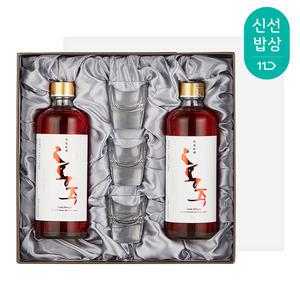 [품질보장]대대로영농 진도 홍주 40도 375ml 선물세트 진도 특산품
