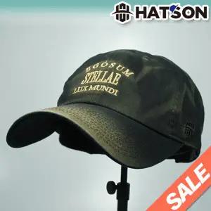 [햇츠온]K0HT410BK HatsON 브랜드 남자 여자 무지 심플 레터링 스트랩 언스트럭쳐 소프트 볼캡 야구모자 AD