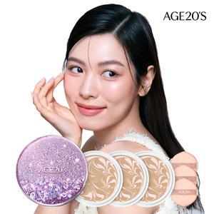 [쿠폰40%+묶음7%] 에이지투웨니스 샤이닝드롭 오리지날 팩트 케이스+리필3개