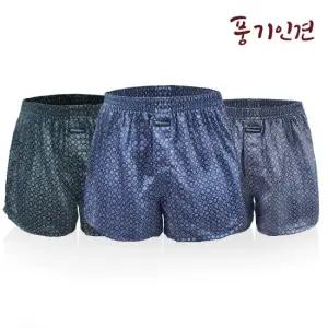 풍기인견 남성 직기 트렁크 팬티 3매입