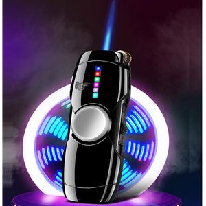 특이한 led 충전식 라이터 피젯 스피너 고급 라이타 어른 핸드 손장난감 스트레스해소 남자 여자