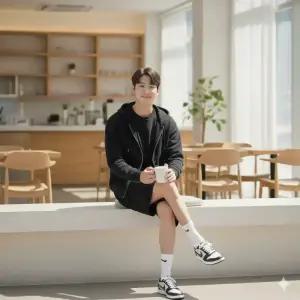 국내매장판 나이키 운동화 에버논 로우 프리미엄 흰검 범고래