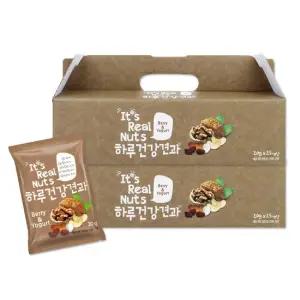 [리얼넛츠]하루건강견과 베리앤요거트 2박스 박스당 20g×25봉 총 50봉