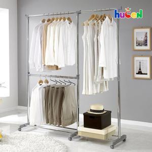 [휴센][모바일] 러블리 2단 폭조절 이동식 행거