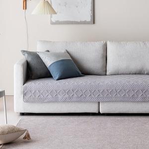 [한빛카페트]노르딕 와이드 순면 워싱 소파패드 90x230cm 4인용