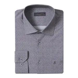 [란체티](센텀시티점)다이아 프린트 일반핏 긴소매 스판 셔츠 LVF4907GR