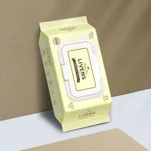 [리벤스] 오리지널 플러스 도톰한 저자극 아기물티슈 엠보싱 캡형 100매 10팩