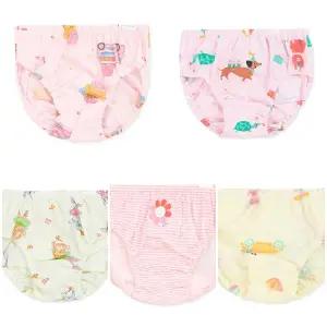 [대구백화점] [오가닉맘]24신상 핑크공주 여아팬티5장(MJSUUP09-5)