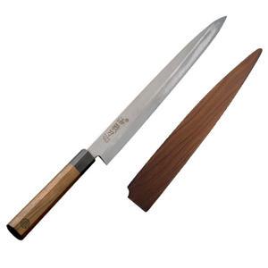 칼명장 조상진 해전도 프리미엄 팔각 사시미칼 + 자석 나무 칼집