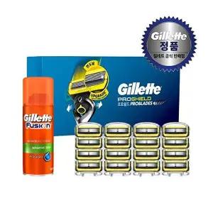 [질레트]질레트 프로쉴드 옐로우 면도날 16입 +  미니젤 증정