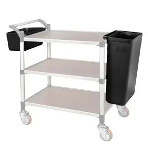 우드 서빙카트 바스켓 다용도함 2size 나사 드릴로 연결할 필요없는 간편한 설치