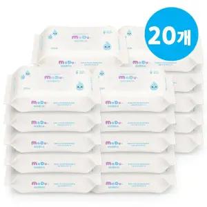 변기에 바로 버리는 모두의 비데물티슈 캡형 60매x20팩 / 70gsm