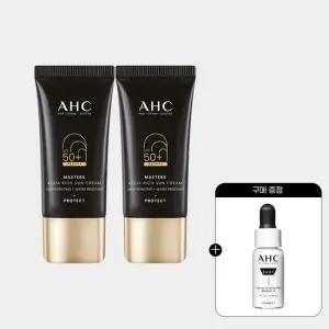 마스터즈 아쿠아리치 선크림 듀오세트 30mlx2)+ GIFT)프로샷 세럼 5ml