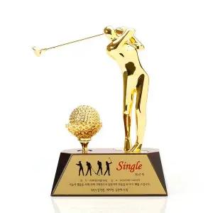 [청송]골드 크롬 골프 트로피 이글패 싱글패 홀인원 CS-028