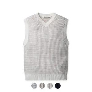 [프로젝트엠] 남성 오버핏 스웨터 베스트 B_EPD1ER1810