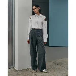 갤러리아 LAP 스카프 레이어드 원턱팬츠 AR1WP265