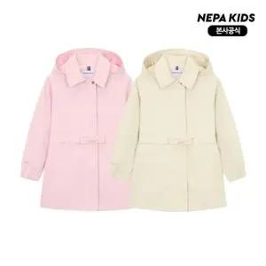 [네파키즈/택가189,000] KL20602 여아 하프 트렌치 자켓 본사직영