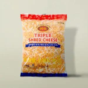 이스트밸리 자연치즈 트리플 슈레드 피자치즈 1kg
