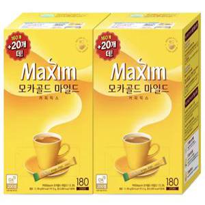 동서 맥심 모카골드 마일드 커피믹스 180T x 2개