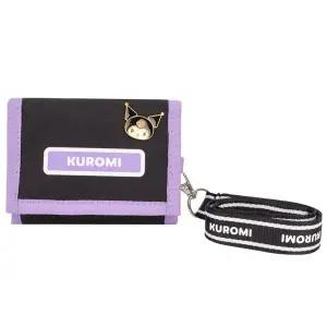 쿠로미3단목걸이지갑BK