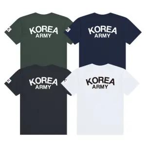 쿨 드라이 ROKA 육군 라운드 반팔 티셔츠 로카 여름 단체 군인 군대