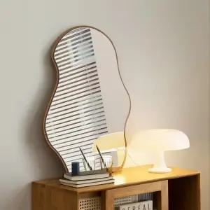 [리뷰이벤트] 파로마 마티니 비정형 웨이브 인테리어 거울 화장대 탁상 거울