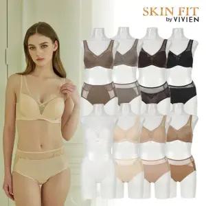 비비안 스킨핏 라이크라 보정라인 노와이어 여성속옷세트 16종
