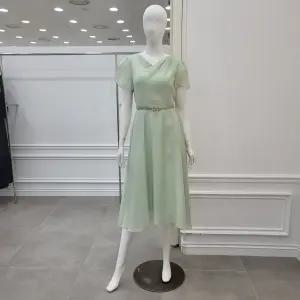 [모다아울렛][미니멈]튤립 소매 쉬폰원피스 (MYBAWO5220LN1)_IC