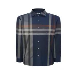 닥스 남성 25FW 네이비 코튼 빅체크 셔츠 DMSH5C002N2