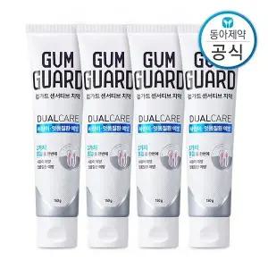 [신세계라이브쇼핑]검가드 센서티브 치약 150g 4개 시린이 잇몸 질환 예방 케어 민트향 불소 함유