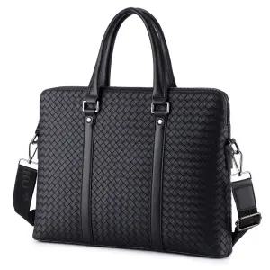 카자리코 남성 노트북가방 서류가방 소프트 가죽 노트PC 정장 숄더백 크로스백 직장인 비지니스 사무용 출근 BV