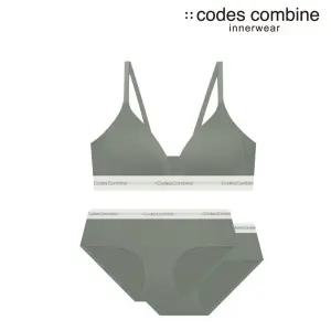 [코데즈컴바인이너웨어](강남점)브라1+팬티2 라이트카키 브라렛세트(CDWBR812LKH+CDWPT812LKH)