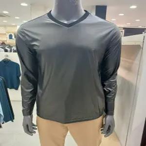 [모다아울렛][레노마골프]로고 방풍 브이넥 티셔츠