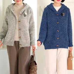 [엄마옷 로즈맘] 채아후드니트가디건