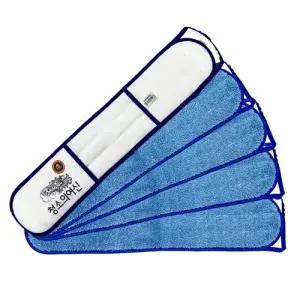 청소의여신 한얼 이지맙 60CM 5장 극세사 밀대 걸레 리필