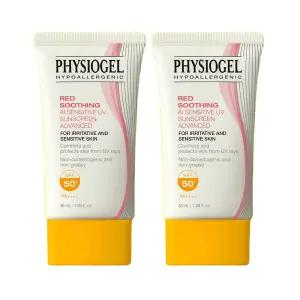 피지오겔 레드수딩 AI 썬스크린 어드밴드스 선크림 40ml x2개 SPF50+ PA++++