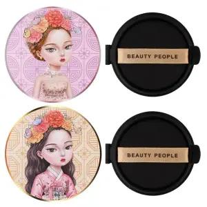 뷰티피플 철벽녀 시즌16 두유 & 단백질 크림 앰플 생기 톤업쿠션 본품 2개+리필 2개