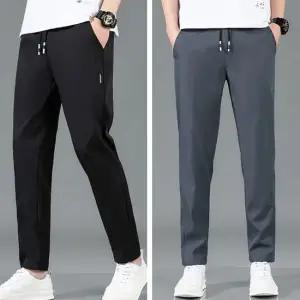 남성 겨울 방한 스판 기모 팬츠 허리밴딩 고무줄 남자 트레이닝 바지 운동복