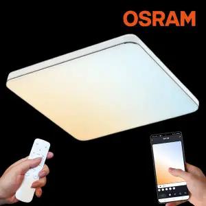 오스람 LED 방등 거실등 100W WIFI 스마트 리모컨 방등 색변환 밝기조절 LED 전등 교체 IOT