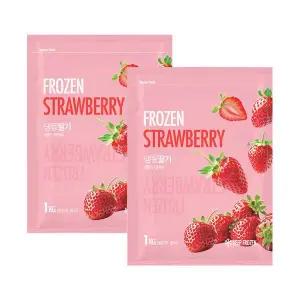 CJ프레시웨이 이츠웰냉동 무가당딸기1kg x 2개