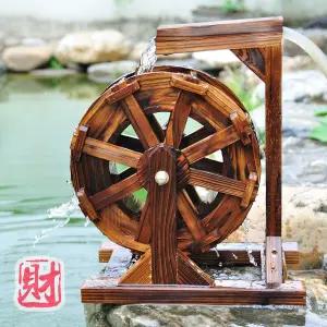 야외 대형 물레방아 조경 장식 연못 분수대 정원