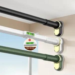 무타공 커튼봉 블라인드 레일 접착식 홀더