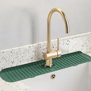 싱크대 세면대 물튀김 물고임 물때 방지 실리콘 패드/수전/주방/욕실/워터가드/매트/수도꼭지/배수구/위생