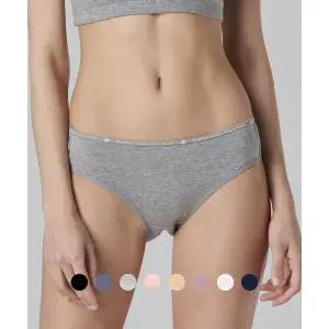 비버리힐스폴로클럽 BHPOLOCLUB 8PACK 여성 면스판 미디 로고밴드 데일리 삼각팬티