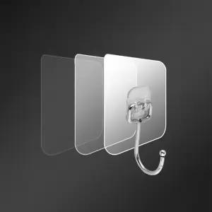 걸이 회전후크 접착식 투명색 무타공 고리 후크 20개 초강력접착 간편설치